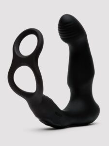 Nexus Simul8 Wave Dual Prostate Massager with Double Cock Ring — Sex Toys • Black