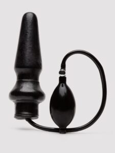 Unbranded Inflatable Latex Butt Plug — Sex Toys • Black