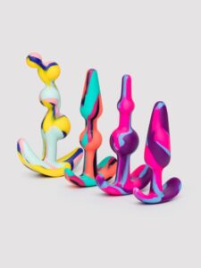 Excellent Power Silicone Multi-Coloured Butt Plug Training Kit (4 Piece) — Sex Toys • Various
