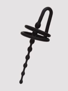 Excellent Power Urethral Plug With Glans Straps — Sex Toys • Black