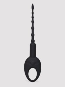 Excellent Power Silicone Rechargeable Urethral Sounding Stimulator — Sex Toys • Black