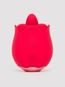 Lovehoney Red Licking Rose Vibrator — Sex Toys • Red