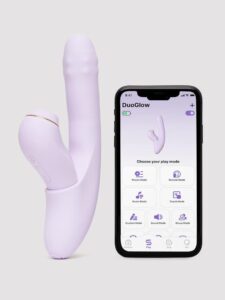 Svakom DuoGlow App Controlled All in 1 Rabbit Vibrator - Purple