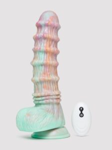 Fantasy Textured Remote Control Dildo Vibrator 8 Inch - Pink