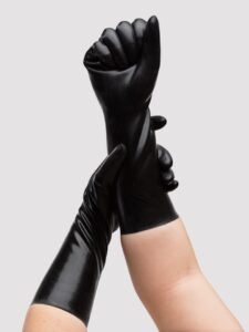 BUTTR Safe Love Gauntlets Latex Fisting Gloves - Black