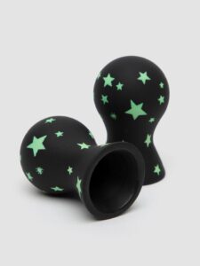 Lovehoney Lucky Stars Glow-in-the-Dark Silicone Nipple Suckers - Glow