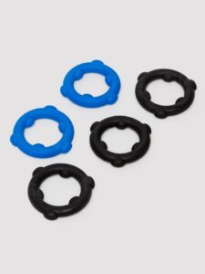 Oxballs Gearheads Strong Silicone Cock Rings (5-Pack) - Black