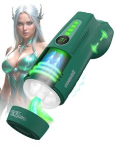 Ayla Forest Warrior Suction and Vibrating Virtual Reality Masturbator - Green