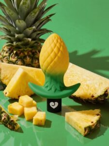 Lovehoney Pineapple Vibrating Butt Plug - Yellow