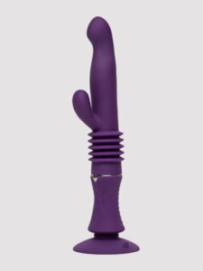 Playboy Hoppy Ending Thrusting Hands Free Rabbit Vibrator - Purple