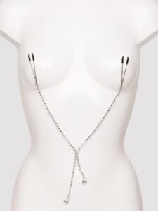 Sportsheets Teardrop Silver Nipple Clips - Silver