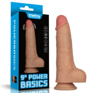 9 Inch Power Basics - Flesh 23 cm USB Rechargeable Vibrating Dong Global Shipping