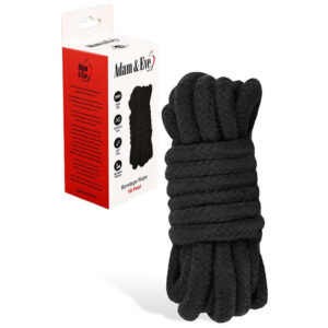 Adam & Eve BONDAGE ROPE – 3 metre (10 feet) – Black Bondage Rope – 3 metre Length