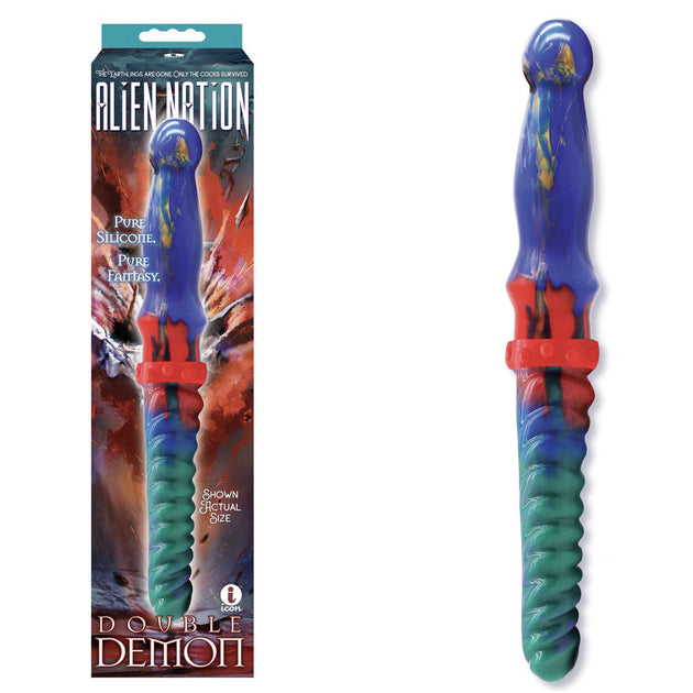 Alien Nation - Double Demon - Coloured 35 cm Fantasy Double Dildo Global Shipping