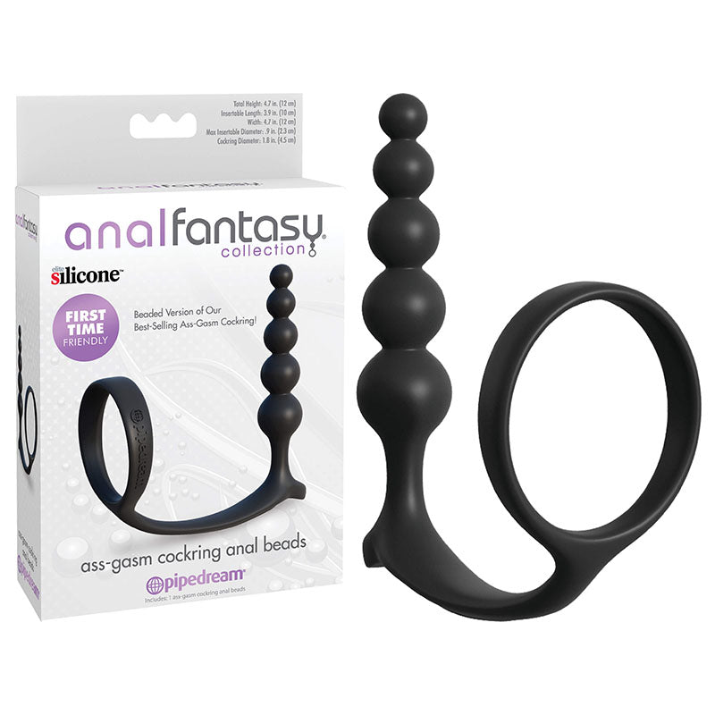 Anal Fantasy Collection Ass-Gasm Cockring Anal Beads Global Shipping
