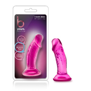 B Yours Sweet N Small Dildo with Suction Cup 4in Pink Global Shipping