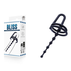 Bliss - Black Urethral Plug with Glans Ring Global Shipping Bliss – Black Urethral Plug with Glans Ring