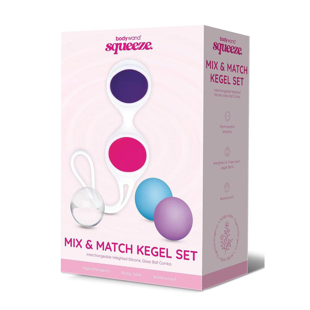 Bodywand Squeeze Mix & Match Kegel Set - Coloured Weighted Kegel Balls Set Global Shipping