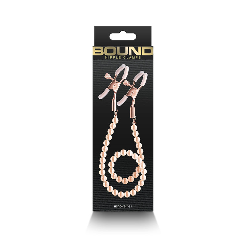 Bound Nipple Clamps - DC1 - Rose Gold Global Shipping