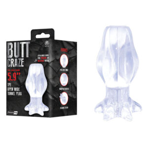 Butt Craze – Clear 15 cm Hollow Butt Plug