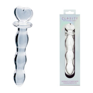 Clarity – Hera’s Cascade – Clear 15 cm Glass Dildo