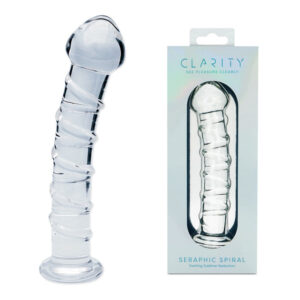 Clarity – Seraphic Spiral – Clear 16 cm Glass Dildo