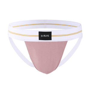 Club Jox O-RLVS Pink with White Band Jock Strap Global Shipping