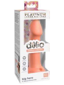 Dillio Platinum Big Hero 6in Peach Dildo