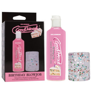 GoodHead Birthday Blowjob Kit - Birthday Cake GoodHead Glide with Helping Head Stroker Global Shipping
