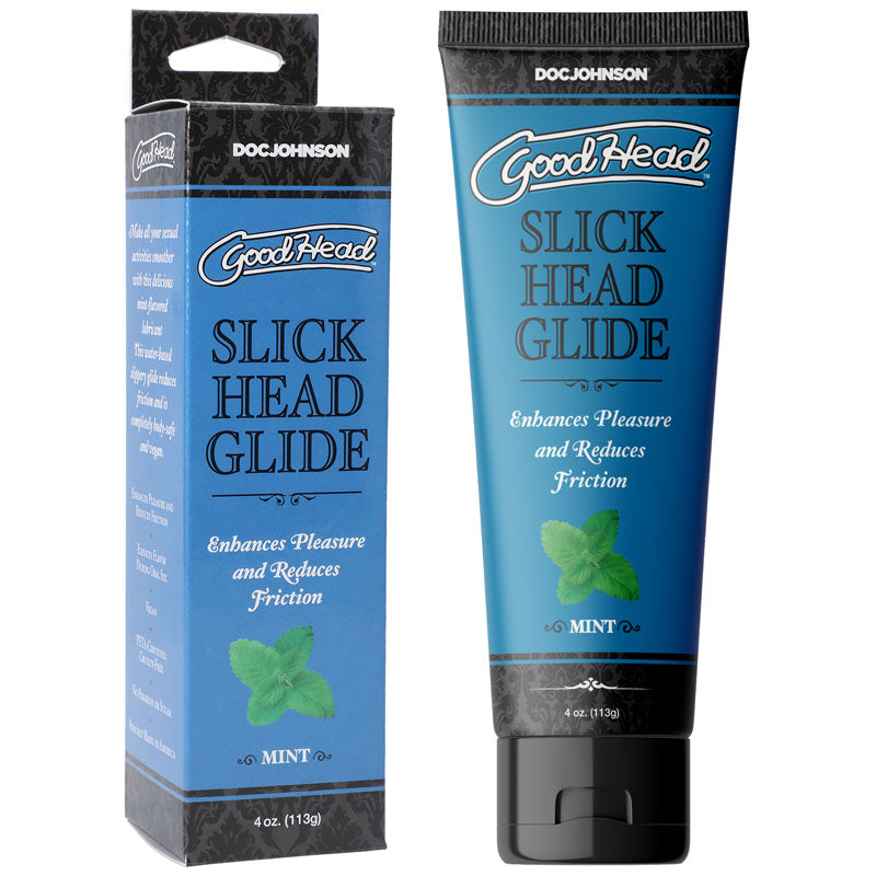 GoodHead Slick Head Glide - Mint - Mint Flavoured Lubricant - 120 ml Tube Global Shipping