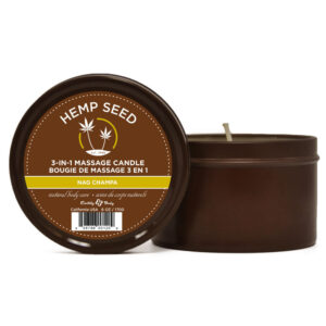 Hemp Seed 3-In-1 Massage Candle – Nag Champa (East Indian Incense) Scented – 170 g