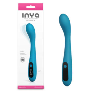 INYA Technica – Teal – Teal 19.2 cm USB Rechargeable Warming Vibrator