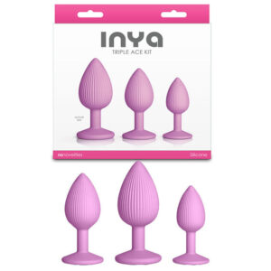 INYA Triple Ace Kit - Blush - Pink Butt Plugs - Set of 3 Sizes Global Shipping
