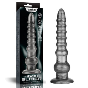 King Sized Vibrating Vibrax Slider – Grey 32.3 cm (12.5”) USB Rechargeable Vibrating Dildo