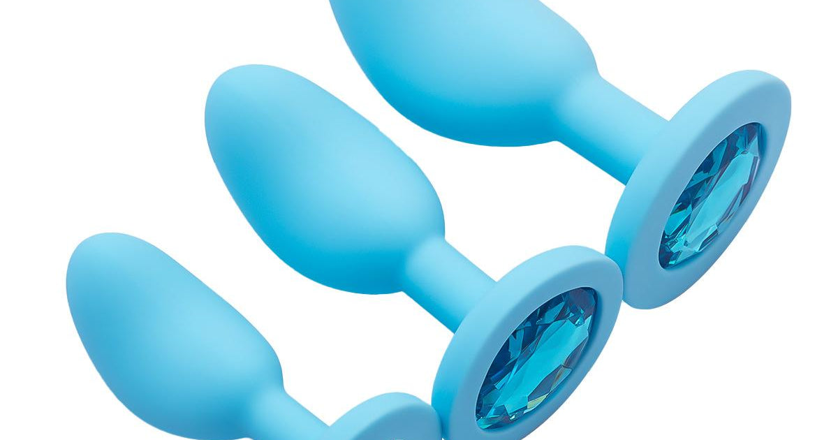 Magic Touch Fun Lil' Beanies Butt Plug Blue Global Shipping