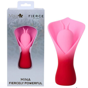Maia MINA – Red – Red/Pink USB Rechargeable Fluttering Flower Stimulator