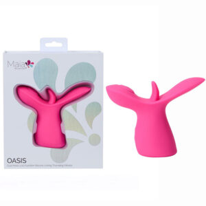 Maia OASIS – Pink – Pink USB Rechargeable Dual Motor Licking & Thumping Stimulator