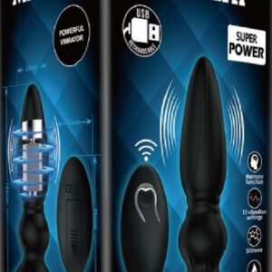 Mr Play Powerful Vibrating Anal Plug (Black) Global Shipping