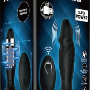 Mr Play Powerful Vibrating Anal Plug (Black) Global Shipping
