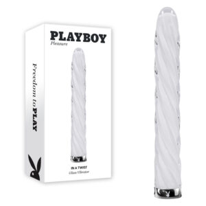 Playboy Pleasure IN A TWIST - White Glass 17.5 cm USB Rechargeable Vibrator Global Shipping Playboy Pleasure IN A TWIST – White Glass 17.5 cm USB Rechargeable Vibrator