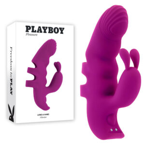 Playboy Pleasure LEND A HAND – Purple USB Rechargeable Finger Vibrator