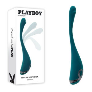 Playboy Pleasure PINPOINT PERFECTION – Green 19.3 cm USB Rechargeable Poseable Vibrator