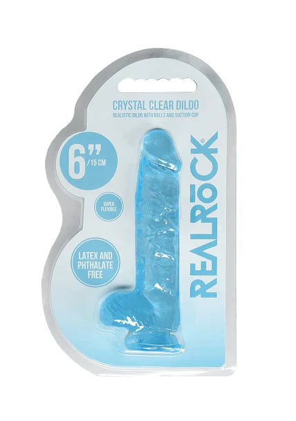 Realrock Realistic Dildo with Balls - 6" / 15 cm Global Shipping