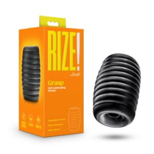 Rize Grasp Self Lubricating Stroker Black on FRISCOES (Adult Toys Online Store)