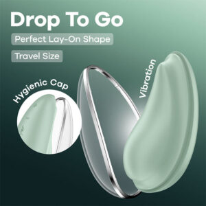 Satisfyer Drop To Go - Mint - Mint Green USB Rechargeable Clitoral Stimulator Global Shipping