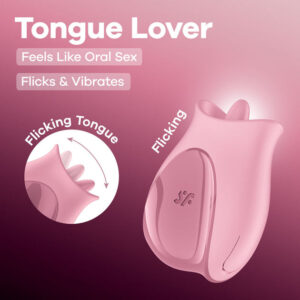 Satisfyer Tongue Lover – Pink USB Rechargeable Flicking Stimulator