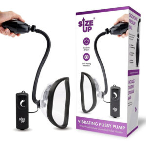 Size Up Vibrating Pussy Pump – Clear Vibrating Vagina Pump