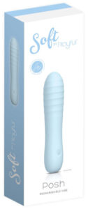 Soft By Playful Posh – Rechargeable Vibrator Blue