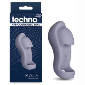 Techno – Molly – Grey USB Rechargeable Finger Stimulator with App Control