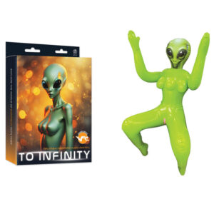 To Infinity - Green Inflatable Squatting Alien Love Doll Global Shipping